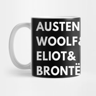 Austen & Woolf & Eliot & Bronte Mug